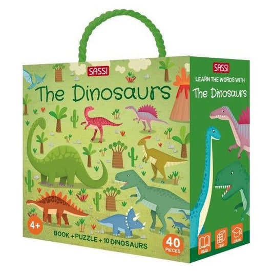 3D Puzzle & Book Set Dinosaurs