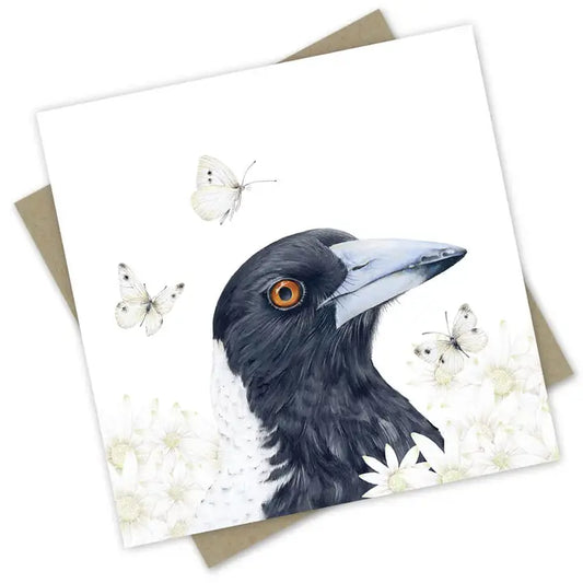 Murphy The Magpie Greeting Card