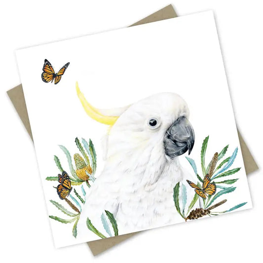Nullah Cockatoo Birthday Card