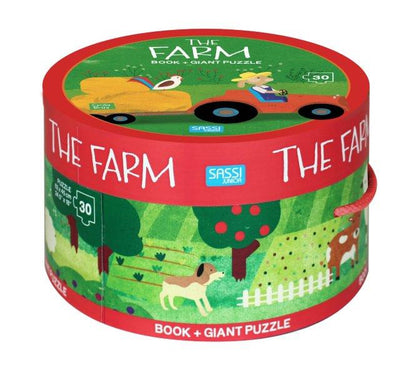 Book & Giant Puzzle The Farm