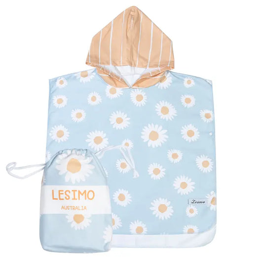 Kids Hooded Poncho Daisy