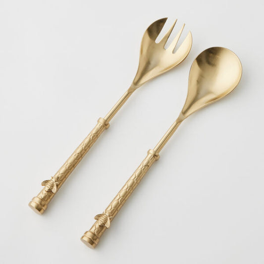 Honeycomb Salad Servers Set